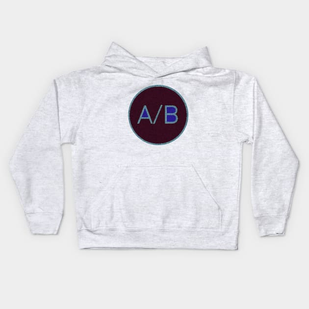 A/B OG Logo Rastered Kids Hoodie by Audioboy® Foundation Merch Store